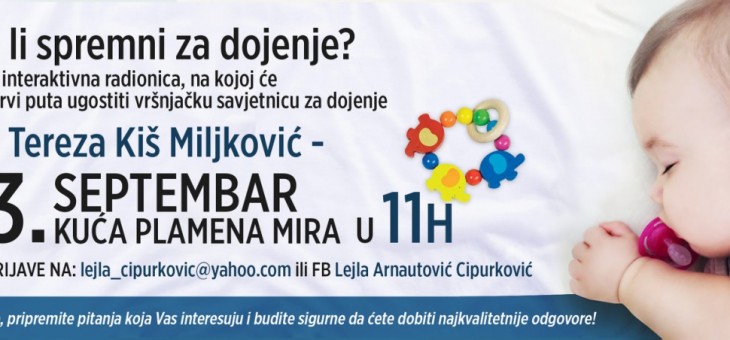 Radionica za majke i dojilje u Kući plamena mira